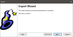 Export Wizard