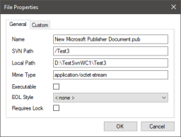 File Properties Window